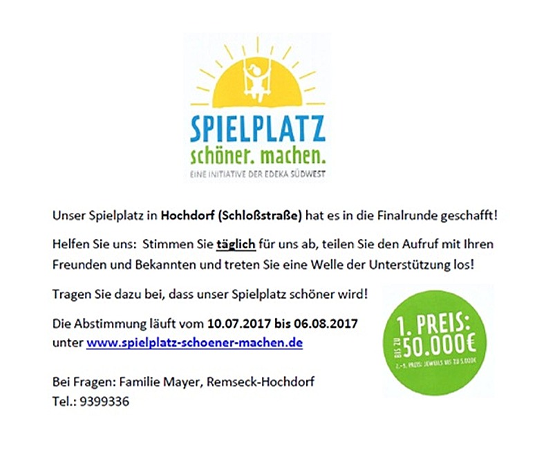 Spielplatz_schoener_machen - Hochdorf - Gemeindeblatt - Facebook - Homepage